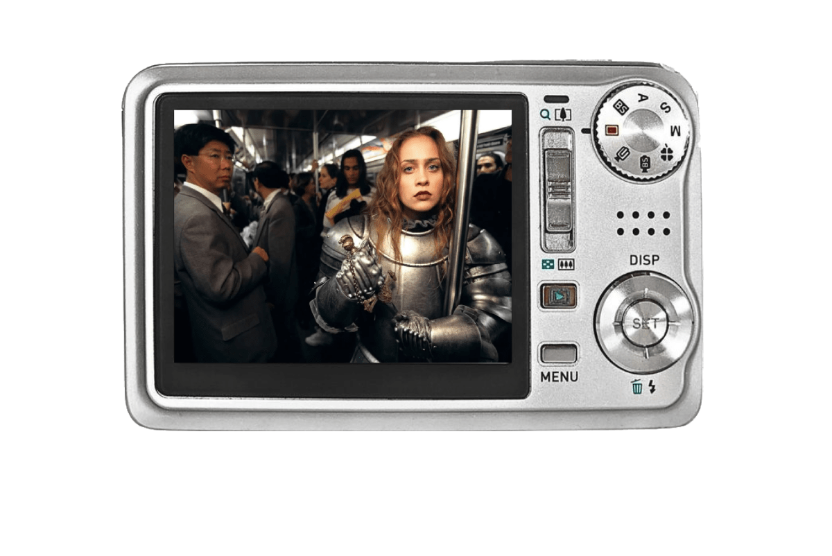 Fionna Apple on the subway as a knight